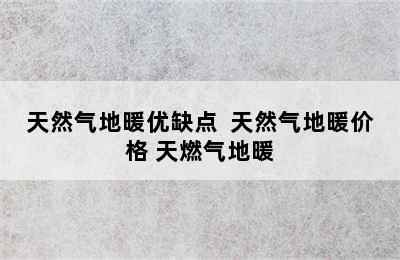 天然气地暖优缺点  天然气地暖价格 天燃气地暖